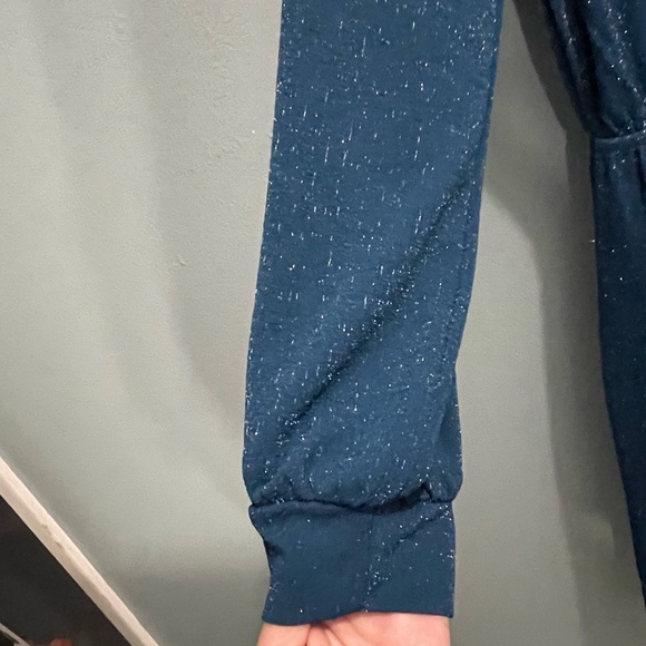 Loft Outlet Size Medium Shimmery Blue Dress good condition - Picture 8 of 16